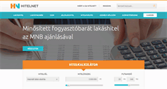 Desktop Screenshot of hitelnet.hu